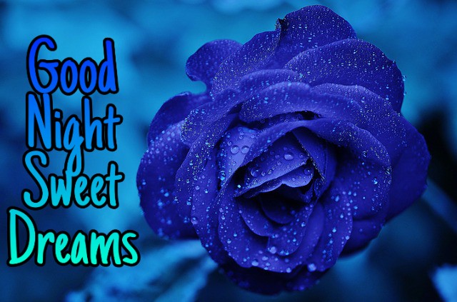Good night images with flowers